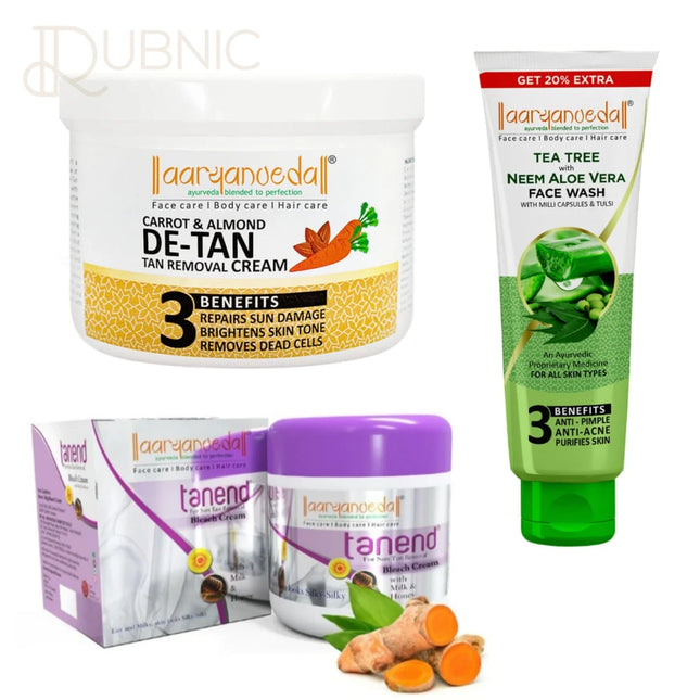AARYANVEDA Tanend De-Tan Bleach Cream & Tea Tree With Neem