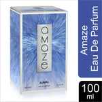 a blue box with a white and black label on it