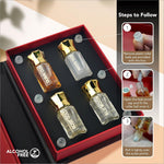 Ajmal Luxury Non-Alcoholic Attar Perfume Roll-On Collection with White Oud, designed for both men and women as a luxurious, unisex gift option.