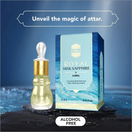 a bottle of royal perfume next to a box