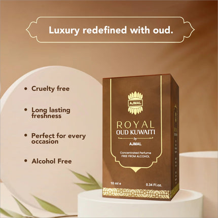 a box of royal oud kwait on a table