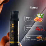 Wisal Layl Deodorants 200 ML for Unisex, a luxurious long-lasting deodorant spray enriched with woody and leathery tones.