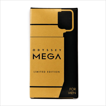 Armaf Odyssey Mega Man Eau De Parfum 7ML displayed with its woody aromatic fragrance for men, highlighting the bold citrus and herbal notes.