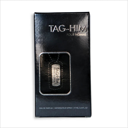 Armaf Tag Him EDP 7ML packaging displayed - Woody Spicy Fragrance for Men, perfect for a refreshing and dynamic scent experience.