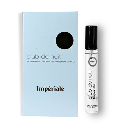Armaf Club de Nuit Imperiale Eau De Parfum (EDP) 7ML - Long-Lasting Elegance for Women - Trial Pack, showcasing the floral-woody fragrance notes.