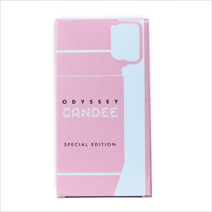 Elegant packaging of Armaf Odyssey Candee Eau De Parfum 7ml, showcasing a sweet fruity fragrance ideal for women.