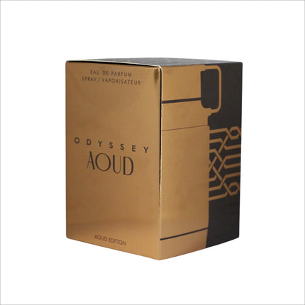 Beautifully designed Armaf Odyssey Aoud Eau De Parfum 100ML for men, characterized by its amber wood fragrance.