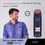 Armaf Tres Nuit Body Spray For Men (200ml) - DEODORANTS