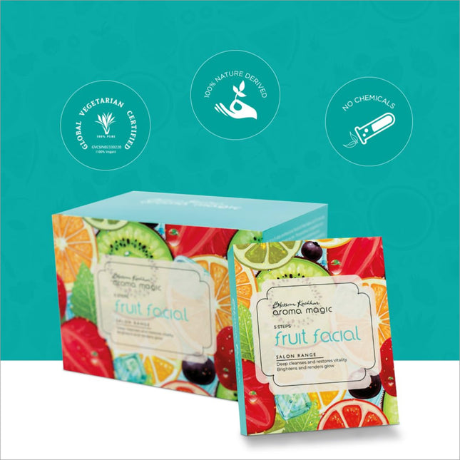 Aroma Magic 5 Step Fruit Facial Kit Set| Deep cleanse &