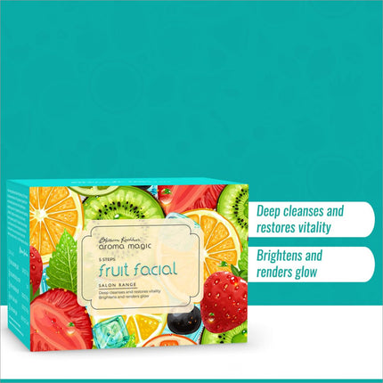 Aroma Magic 5 Step Fruit Facial Kit Set| Deep cleanse &