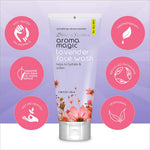 Aroma Magic Lavender Face Wash in a 100ml bottle, formulated with ultra-whipped Shea butter and essential oils for a calming cleansing experience. Ultimate lavender face wash for skin care.