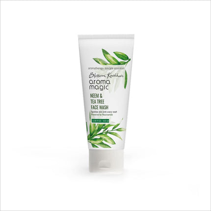 Aroma Magic Neem & Tea Tree Face Wash with 5% Niacinamide - Natural cleanser promoting clearer skin through neem and tea tree oil.