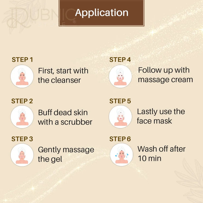 Aryanveda APS Gold Facial Kit for Deep Moisturization &