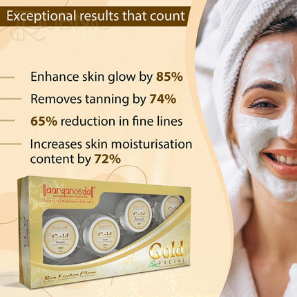 Aryanveda Gold Facial Kit With Almond Oil For Deep