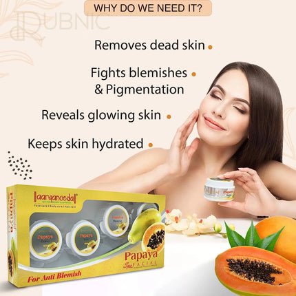 Aryanveda Papaya Facial Kit For Blemish Removal & Helps