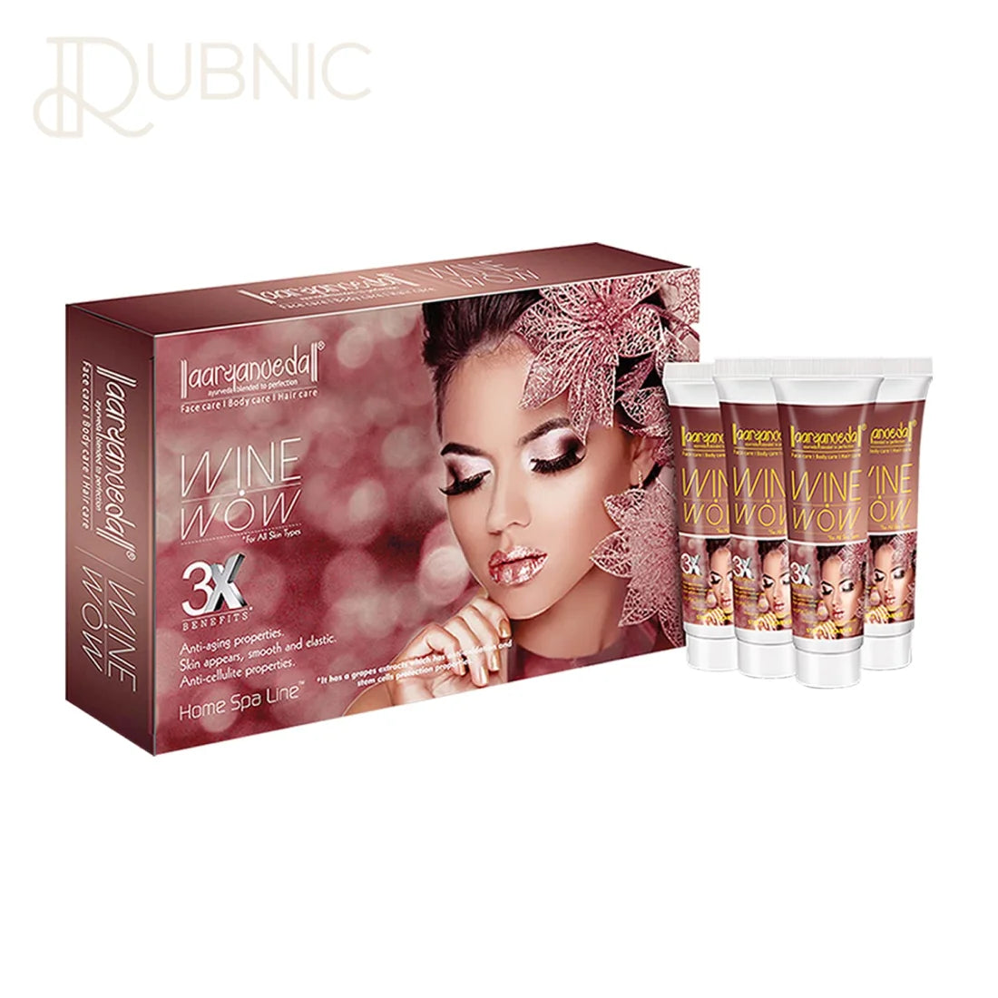 Aryanveda Wine Facial Kit for Soft Glowing & Brighter Skin -