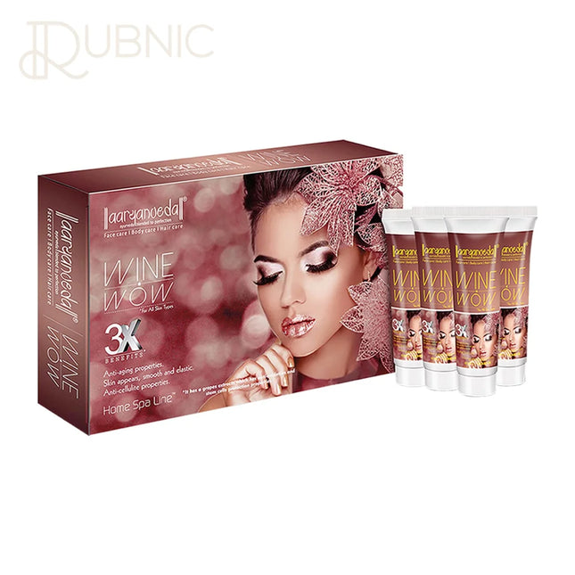 Aryanveda Wine Facial Kit for Soft Glowing & Brighter Skin -