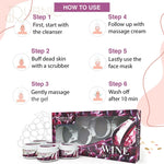 Aryanveda Wine Facial Kit for Soft Glowing & Brighter Skin -
