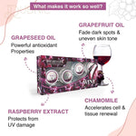 Aryanveda Wine Facial Kit for Soft Glowing & Brighter Skin
