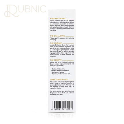 Aureana Luminos Brightening Serum - FACE SERUM