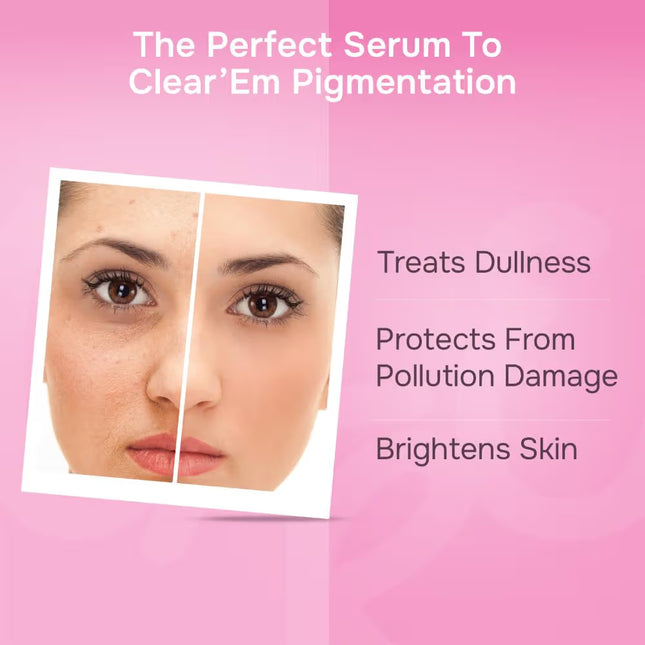 Close-up of Swiss Beauty Care Glow Fusion Face Serum bottle, highlighting the 10% Vitamin C & Sakura Extract, the perfect face serum for glowing skin.