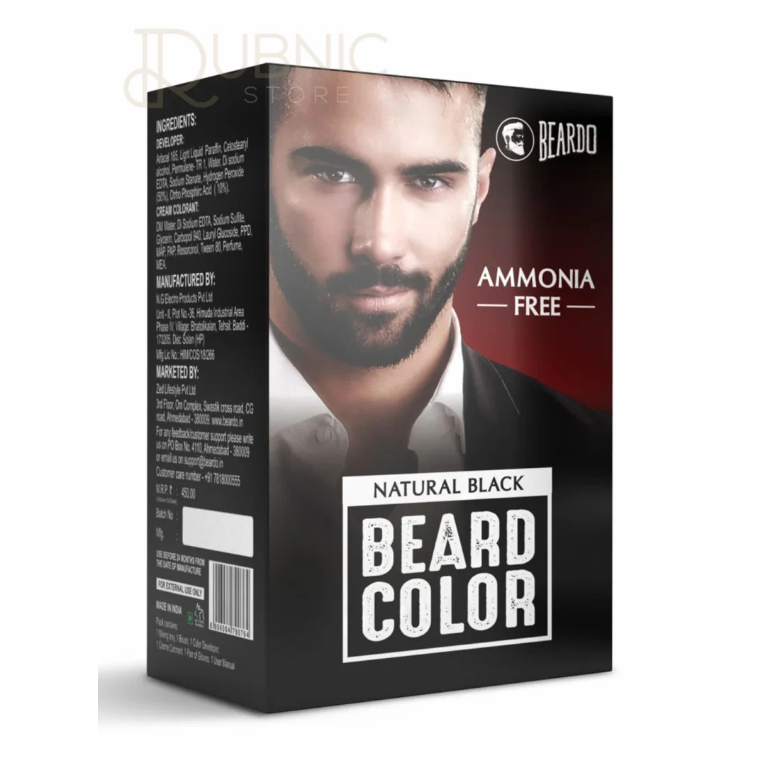 Beardo Beard Color For Men - Natural Black - BEARD COLOUR