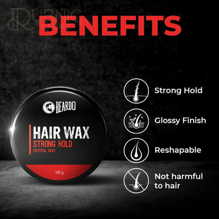 Beardo Hair Wax Strong Hold Crystal Gel Wax pack of 2 - hair