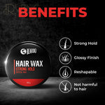 Beardo Hair Wax Strong Hold Crystal Gel Wax pack of 2 - hair