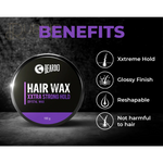 Beardo Hair Wax XXTRA STRONGHOLD Crystal Wax pack of 2 -