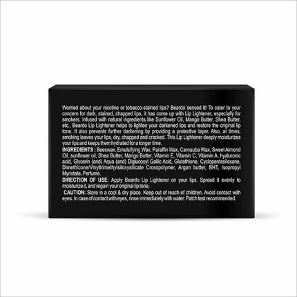 Beardo Lip Lightener for Men 7g | Non Tinted Lip Balm