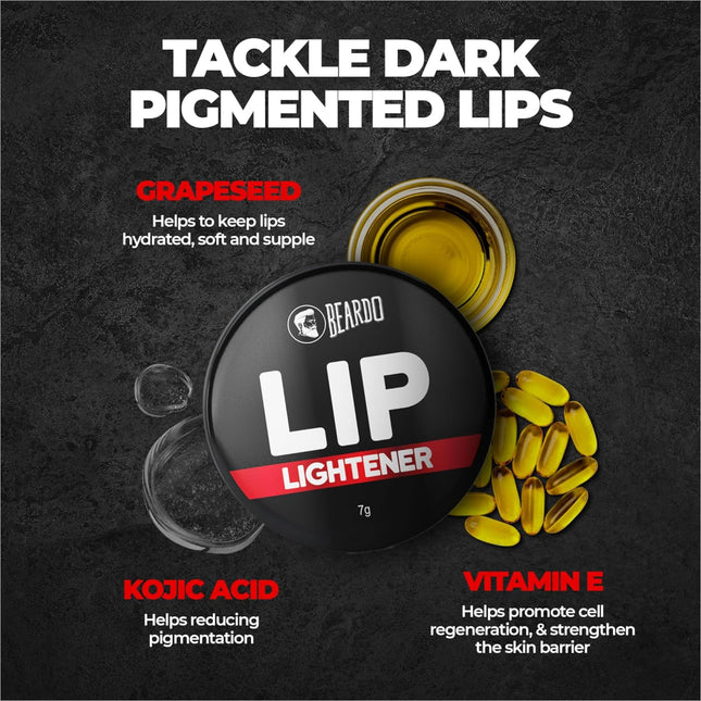 Beardo Lip Lightener for Men 7g | Non Tinted Lip Balm