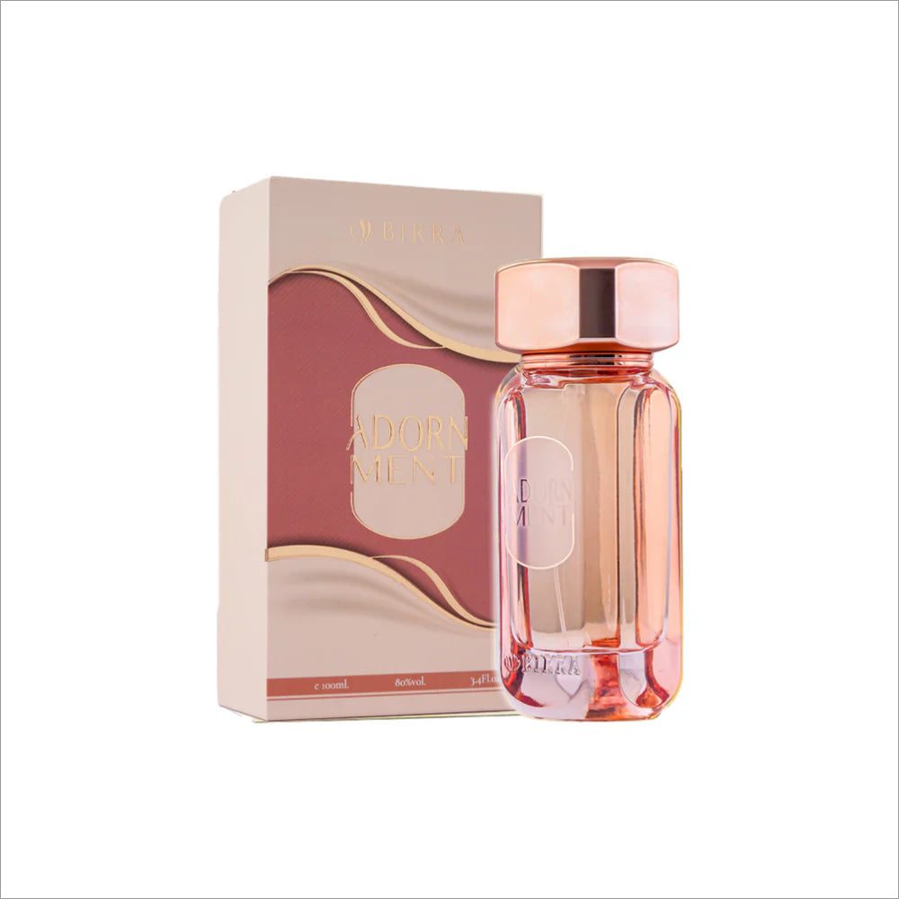 Birra Adornment 100 ML bottle showcasing its elegant design, represented as a long lasting fragrance perfect for everyday use.