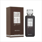 Dark Side EDP 100ml premium perfume bottle alongside its elegant packaging by BIRRA, showcasing a sophisticated design.