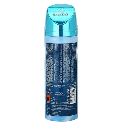 a blue bottle of water on a white background