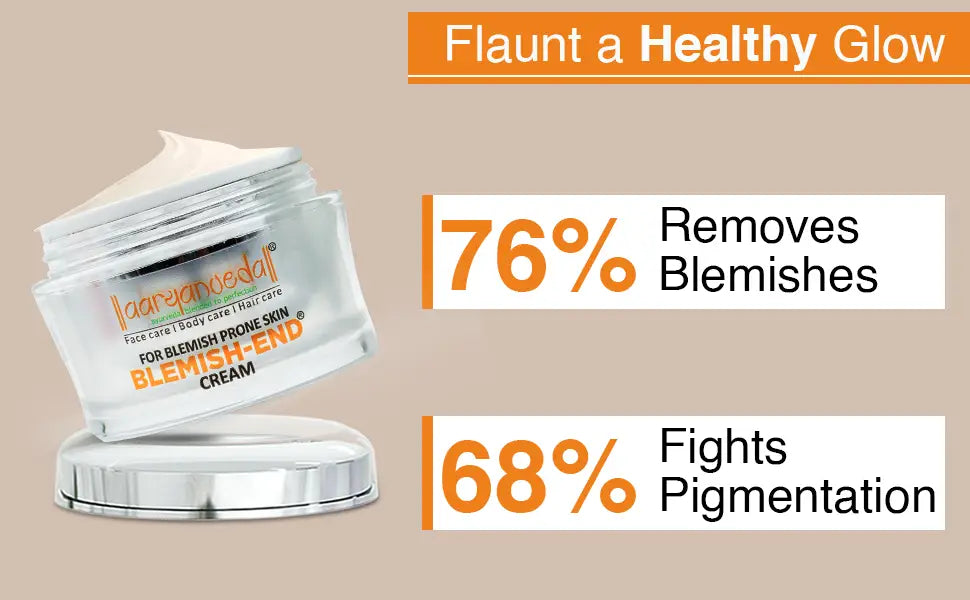 AARYANVEDA Acne-End Face Wash & Blemish-End Cream & Carrot