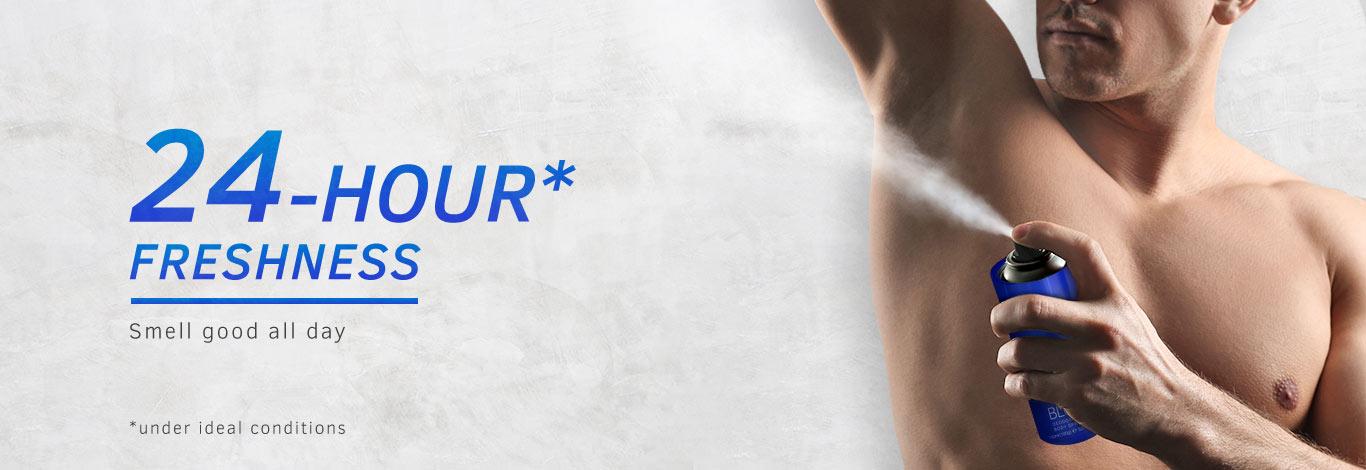 USTRAA BLUE Deodorant Body Spray 150 ml Pack of 3