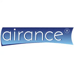 Blue gradient ’airance’ logo with white lettering and a registered trademark symbol.