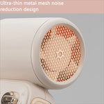 Cream-colored c06 portable usb rechargeable mini fan with ultra-thin metal mesh grille for noise reduction