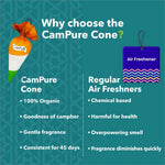 CamPure Camphor Tiranga Cone - Camphor Cone