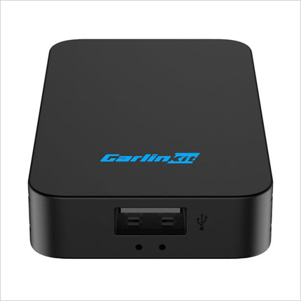 Black carlinkit 2air-oem-bk external hard drive with usb port and indicators for wireless android auto and wireless carplay