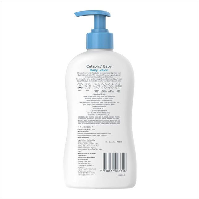 Cetaphil Baby Daily Lotion White Shea Butter 400 ml - BABY