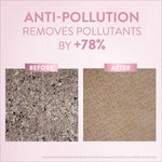 a picture of a white and black background with text that says anti pollution removes poll