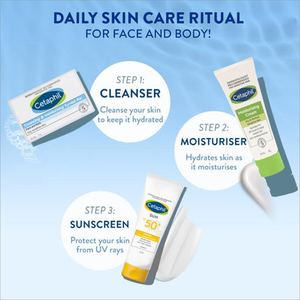 Cetaphil Cleansing and Moisturising Syndet Bar - BATH SHOP