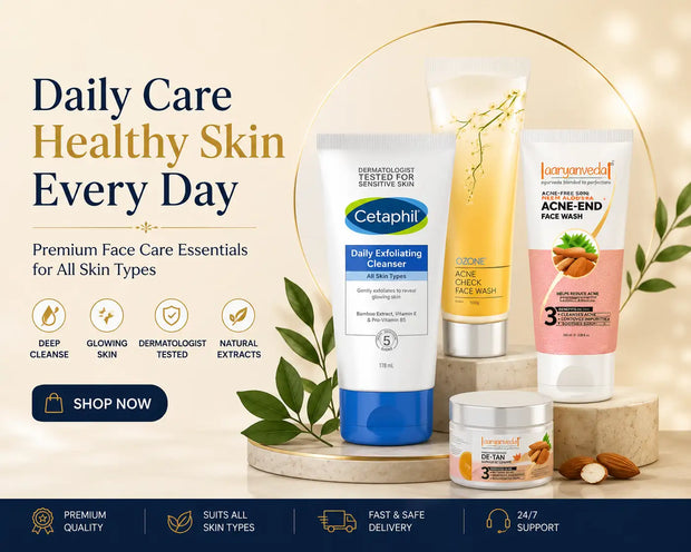 Cetaphil daily exfoliating cleanser in a white tube with blue cap and label, featuring dermatologist-tested claims for sensitive skin.