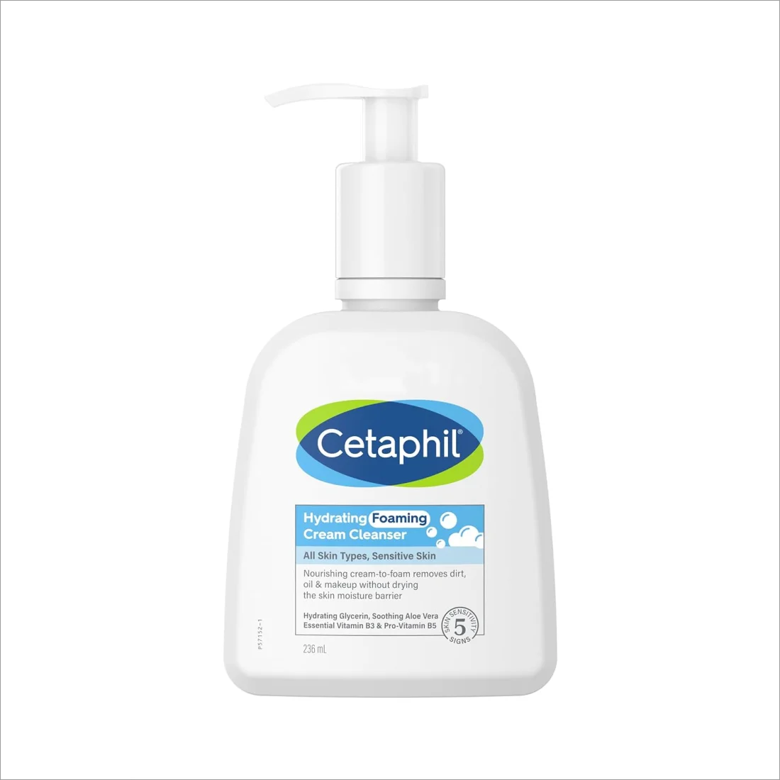 Cetaphil Hydrating Face Wash Cream to Foam Cleanser 236ml -