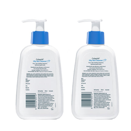 Cetaphil Oily Skin Cleanser 236ml – back labels