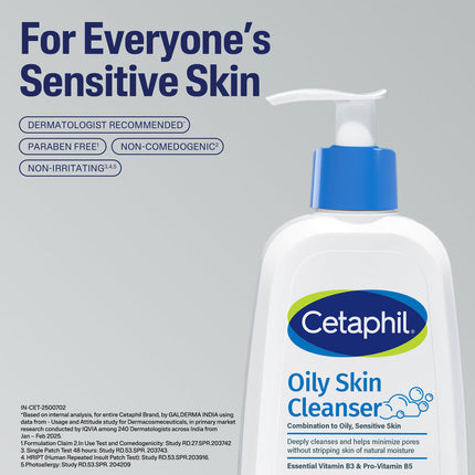 Cetaphil Oily Skin Cleanser 236ml – skin suitability