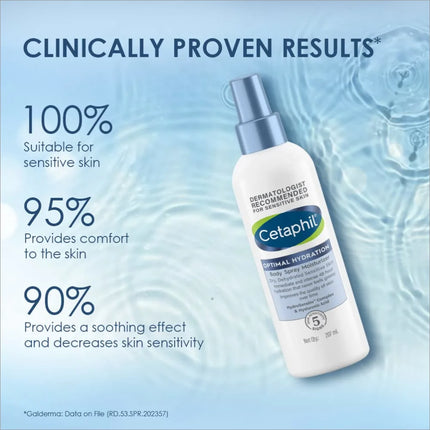Cetaphil Optimal Hydration Body Spray Moisturizer 207ml -