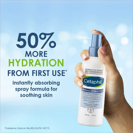 Cetaphil Optimal Hydration Body Spray Moisturizer 207ml -