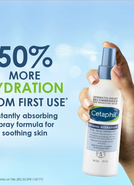 Cetaphil Optimal Hydration Body Spray Moisturizer 207ml -
